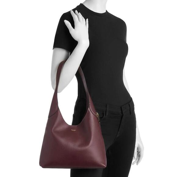 Coach Brooklyn Shoulder Bag 28"- Small Burgundy - Picture 3 of 5